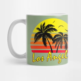 Los Angeles Retro Sunset Mug